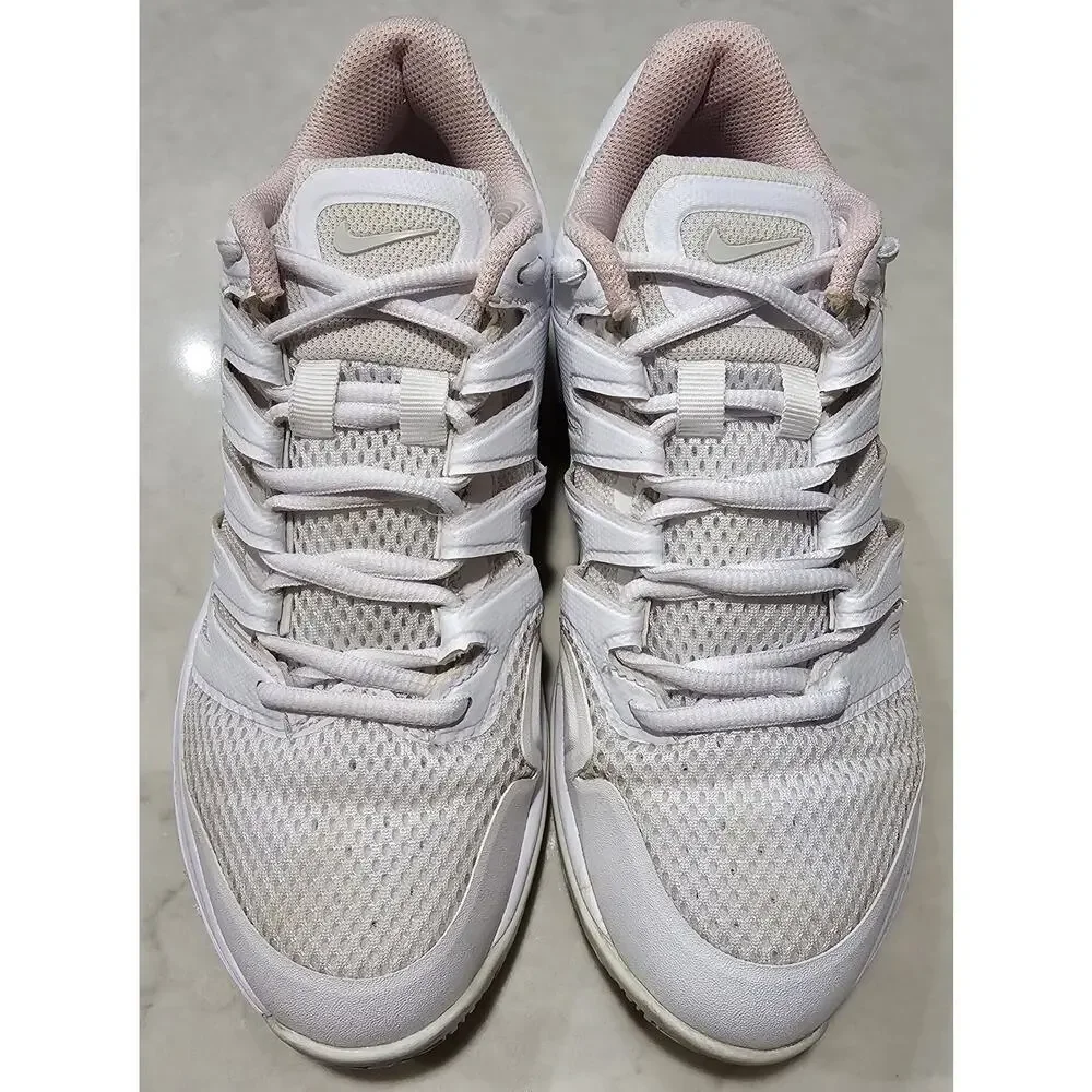 NikeCourt Air Zoom Prestige White Pink Women's Size 6.5 Tennis Shoes AA8024